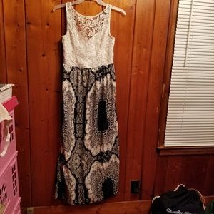 Lace Top Maxi Dress